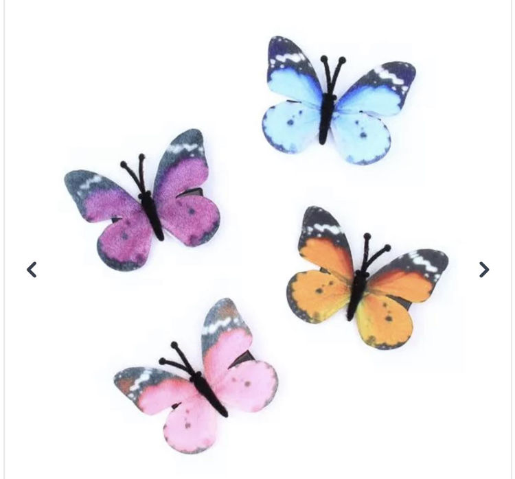 Picture of 7839 / 8399 FABRIC BUTTERFLY ON A CLIP 3CM